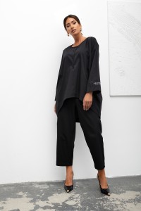 mco koszula damska oversized henley tunic czarny 3.jpg
