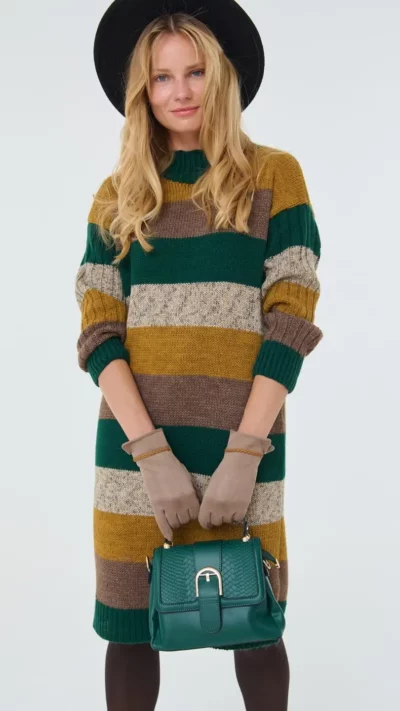 Blue Shadow Sukienka swetrowa Malika (zielona)