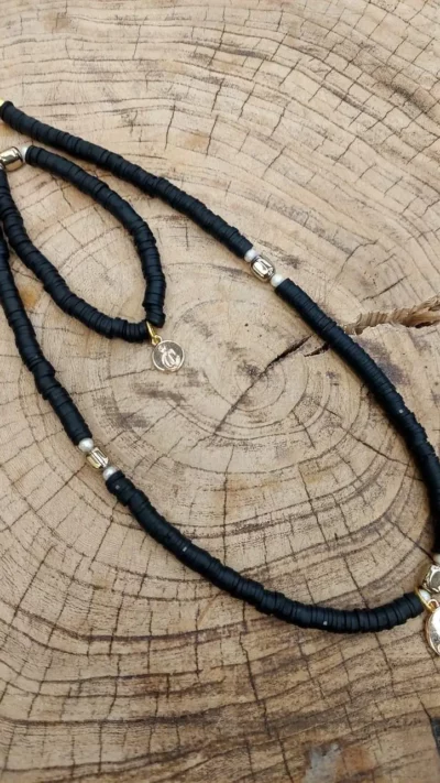 CARMEL komplet biżuterii BALI czarny