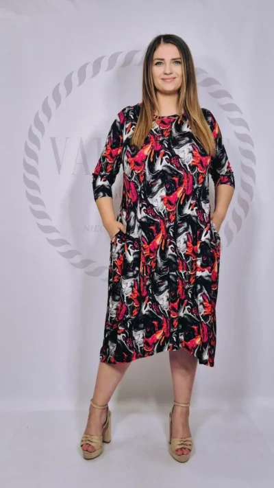 SASHA FERRANO Sukienka SONA płomienie