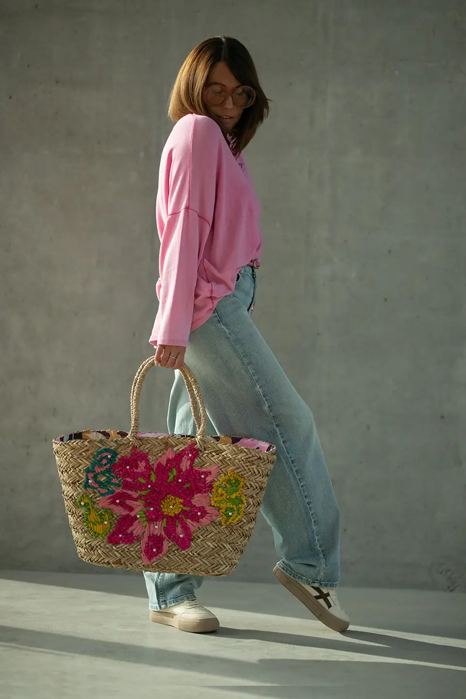 bastet bluzka z koronka fuksja 3