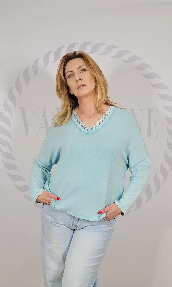 bastet bluzka z koronka mieta 3