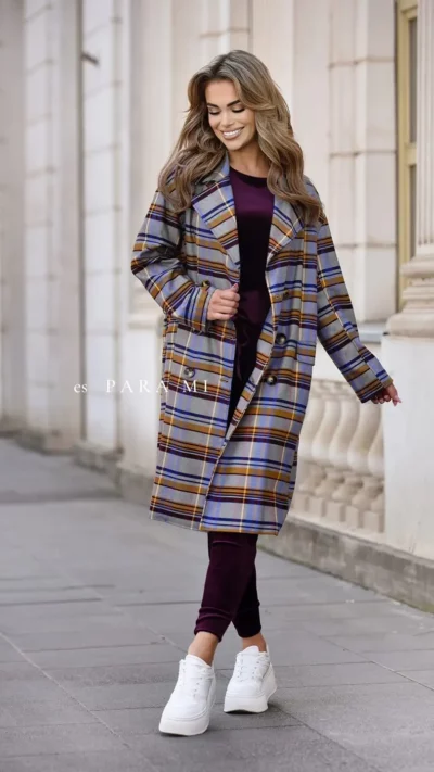 ES PARA MI Płaszcz wiosenny ZAHARA (chaber)