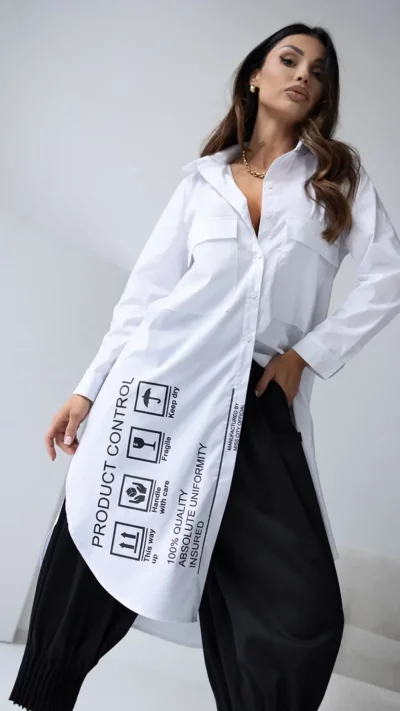 MISS CITY OFFICIAL Koszula Quality (Biały)