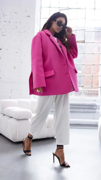 MISS CITY OFFICIAL Marynarka Smile (fuksja)