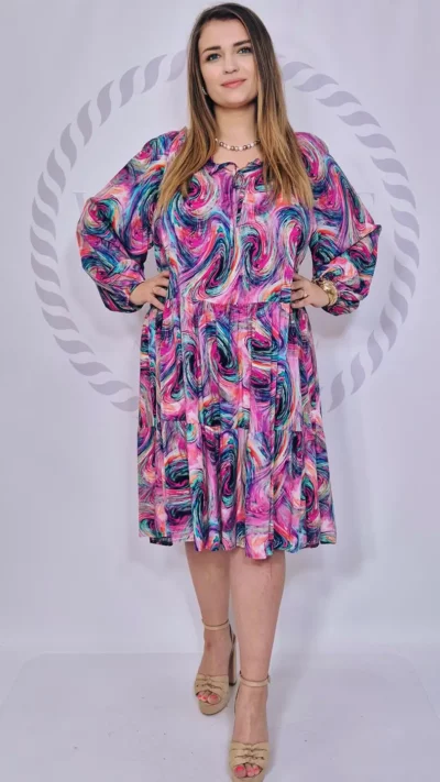 SASHA FERRANO Sukienka EVA fuksja