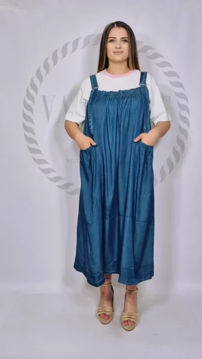 Spódnica na szelkach (jeans)