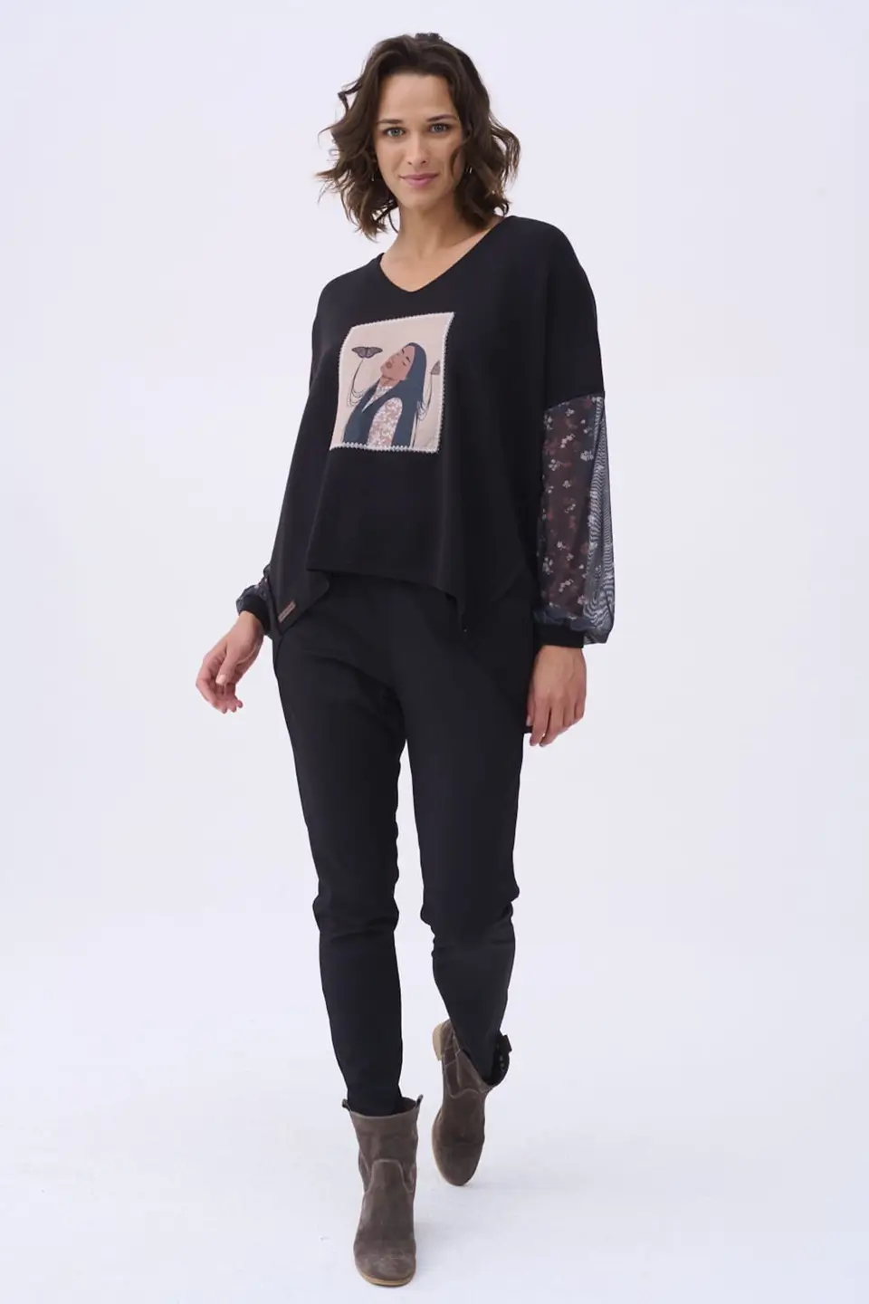 blue shadow Sweter balance czarny 3