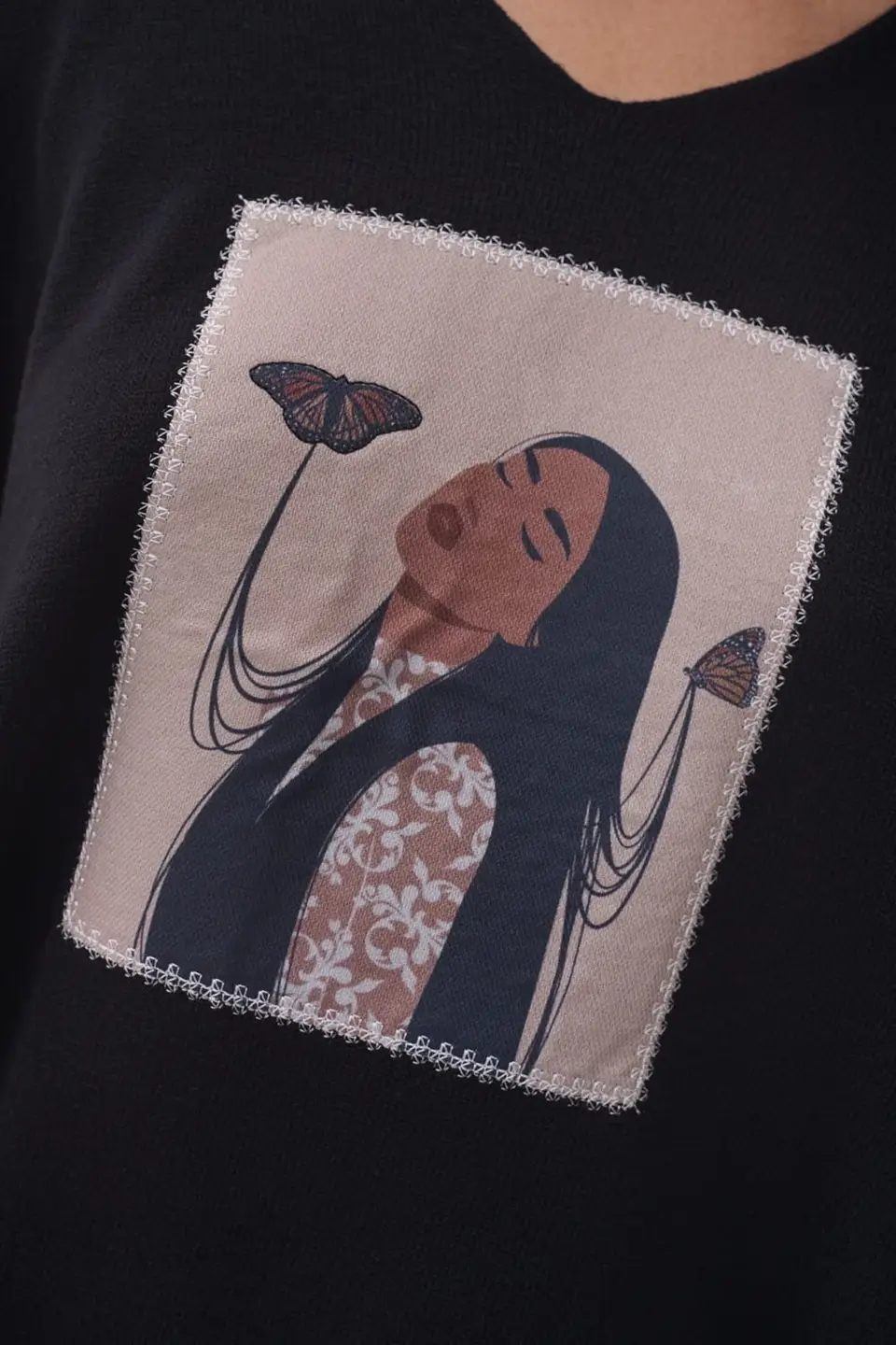 blue shadow Sweter balance czarny 5