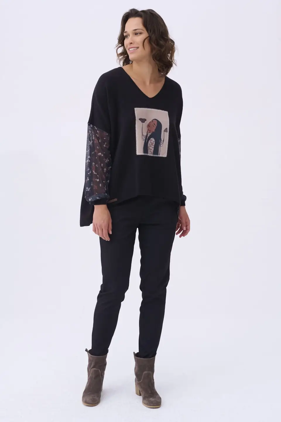 blue shadow Sweter balance czarny 6