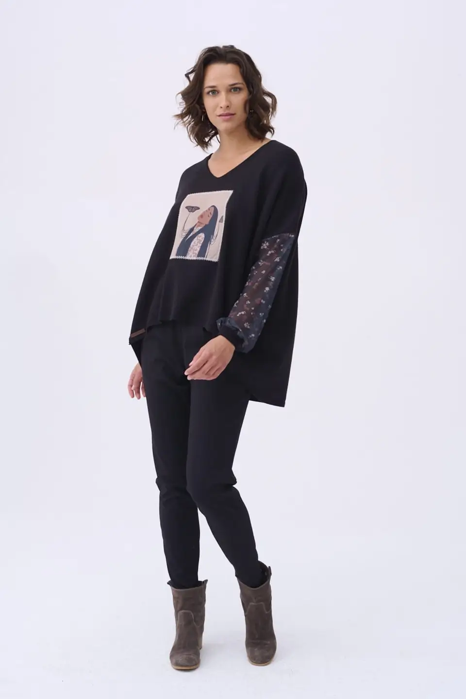 blue shadow Sweter balance czarny 7