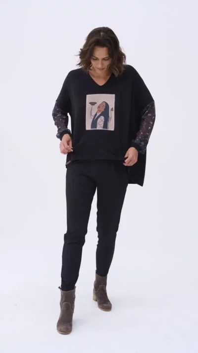 BLUE SHADOW Sweterek BALANCE (czarny)