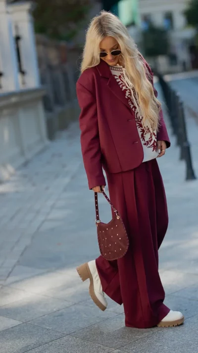 BASTET Marynarka punto model 3078 (bordo)