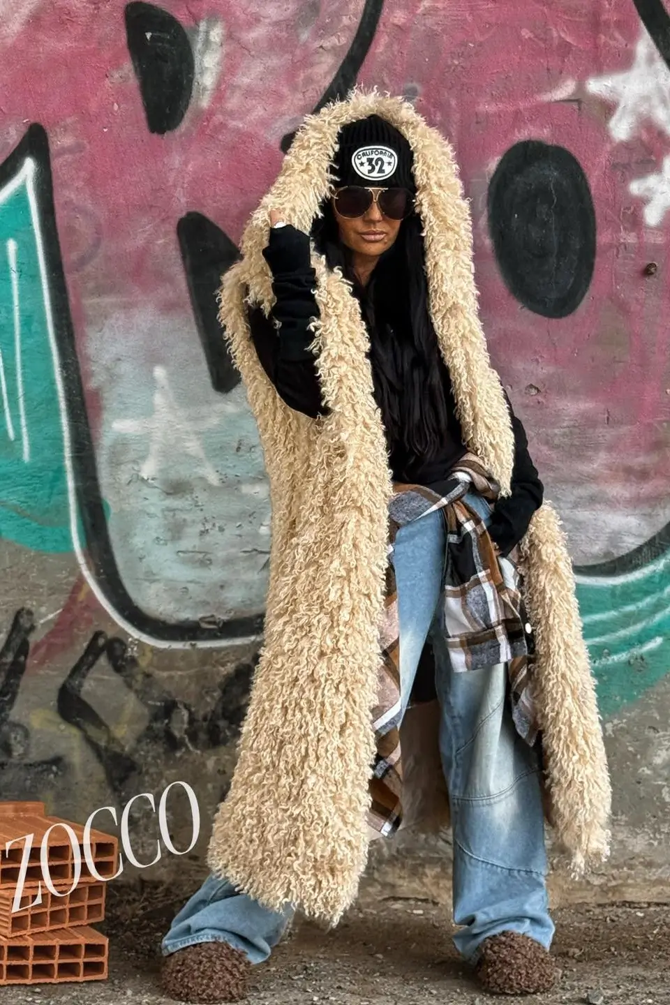 zocco kamizelka futrzana ecru 1