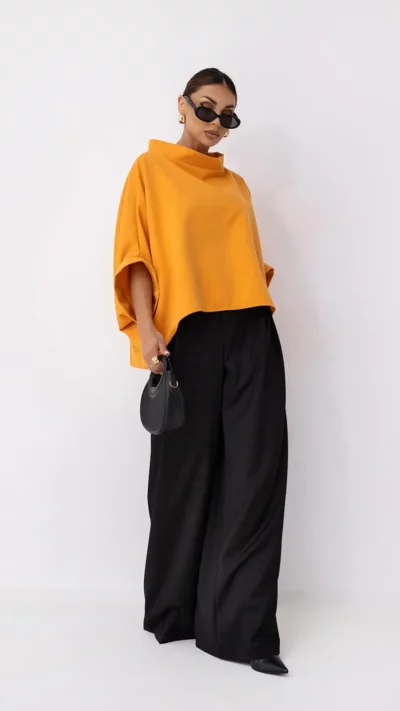 MISS CITY OFFICIAL Bluzka Kimono (żółty)