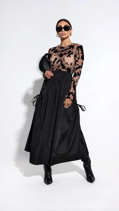 MISS CITY OFFICIAL Spódnica Smooth (czarny)