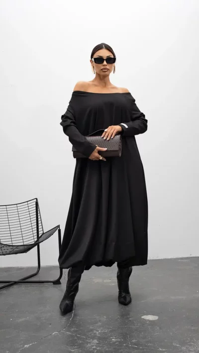 MISS CITY OFFICIAL Sukienka Bombka Edition (czarny)