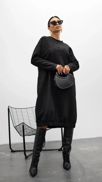 MISS CITY OFFICIAL Sukienka Vector (czarny)