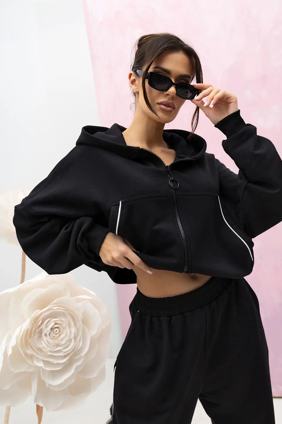 lara fashion dres bawelniany czarny 4