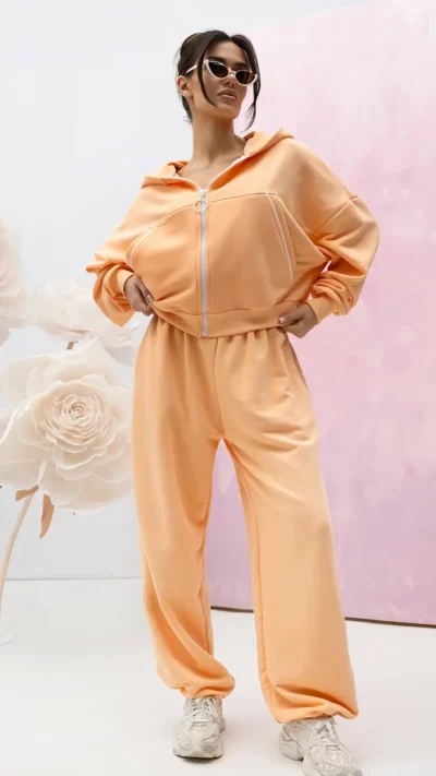 Lara Dres damski bawełniany (morela)