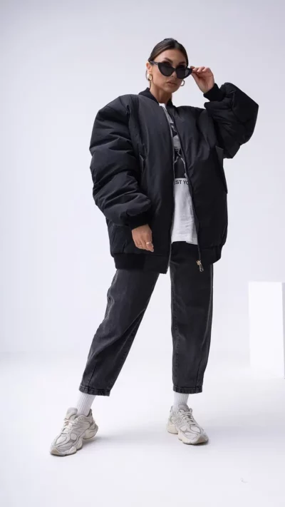 MISS CITY OFFICIAL Kurtka Bombers (czarny)