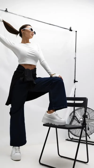 MISS CITY OFFICIAL Damski Longsleeve MissCity Official (biały)