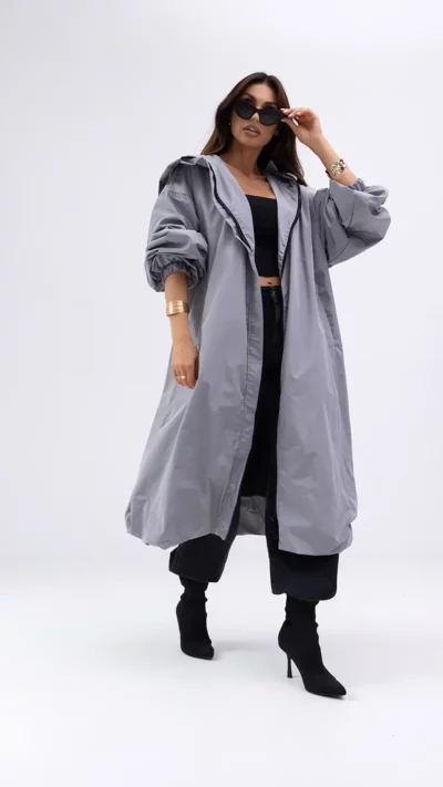 MISS CITY OFFICIAL Płaszcz MCO (szary)