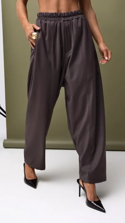 MISS CITY OFFICIAL Spodnie damskie Typical (brązowy)