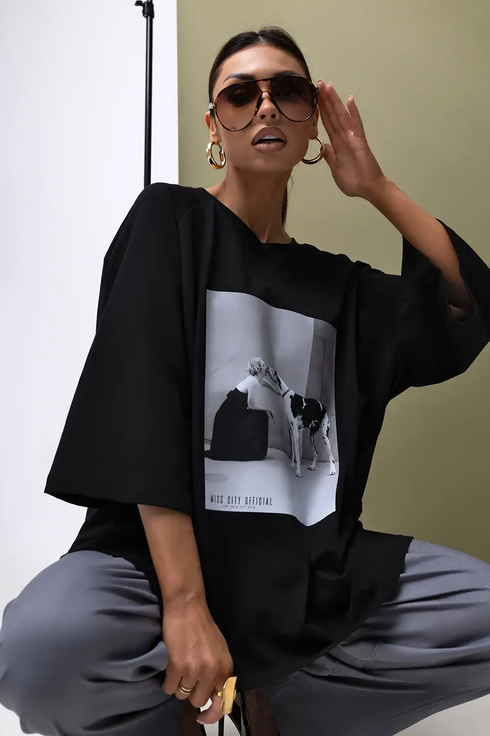 mco tshirt kiss czarny 1