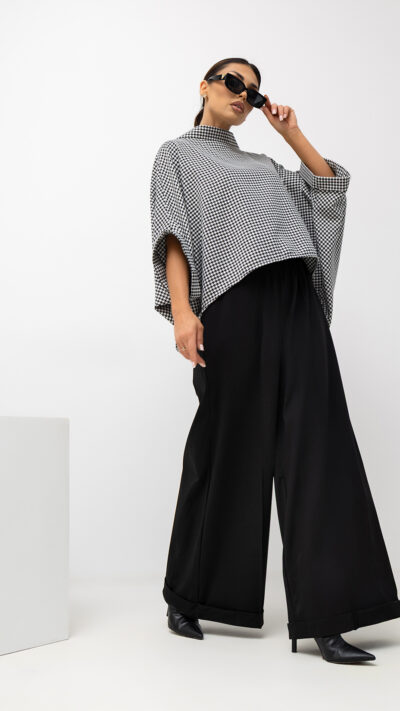 MISS CITY OFFICIAL Damska Bluzka Example Kimono (czarny)