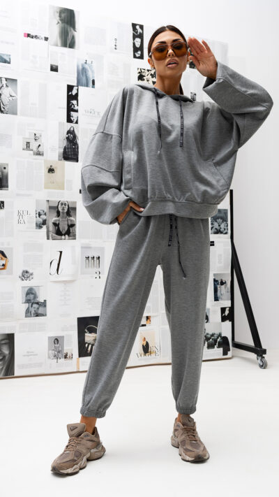 MISS CITY OFFICIAL Damska Bluza Fall Into Me (szary)