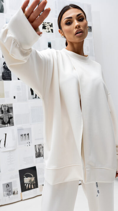 MISS CITY OFFICIAL Damska Bluza Look After You (biały)