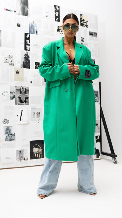 MISS CITY OFFICIAL Damski Płaszcz The Feels (zielony)