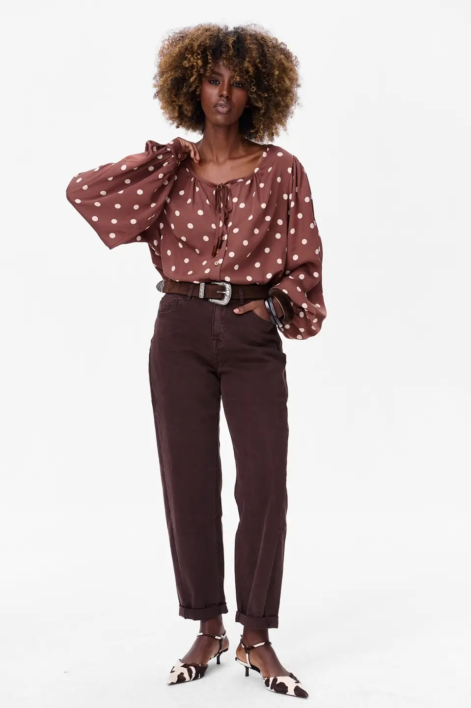 blue shadow bluzka cocoa grochy 5