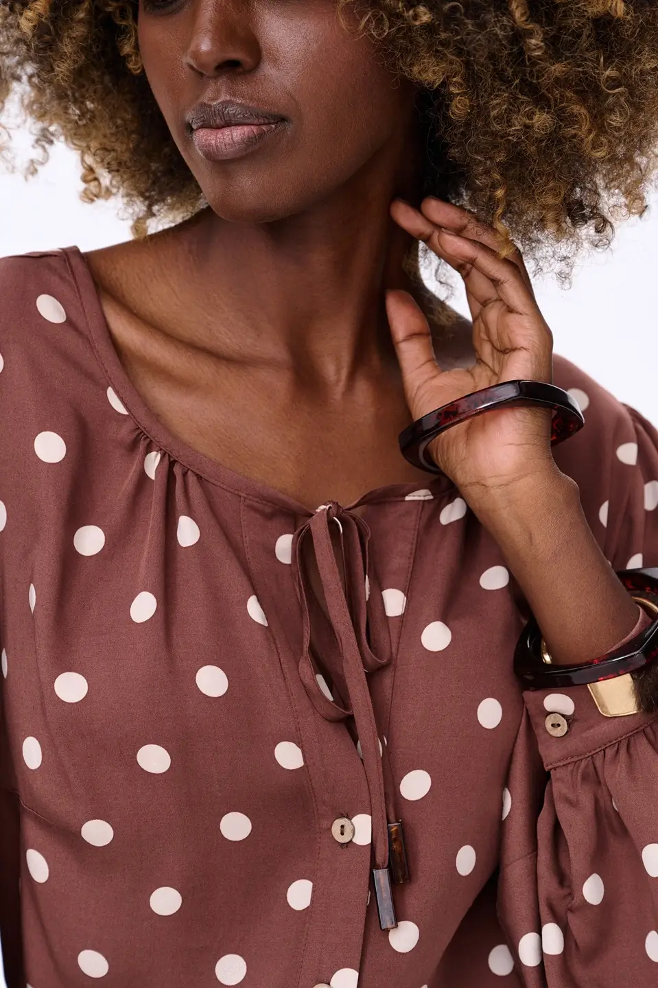 blue shadow bluzka cocoa grochy 6