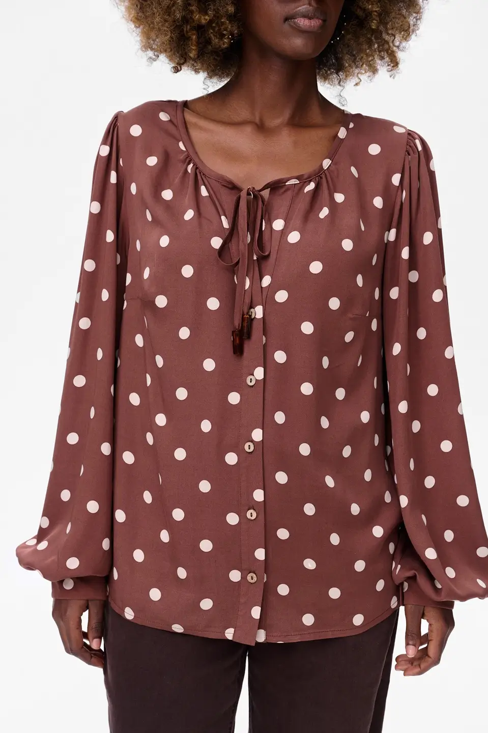 blue shadow bluzka cocoa grochy 8