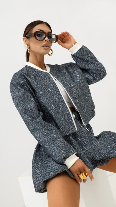 MISS CITY OFFICIAL Damska Bomberka Fabolous (granatowy)