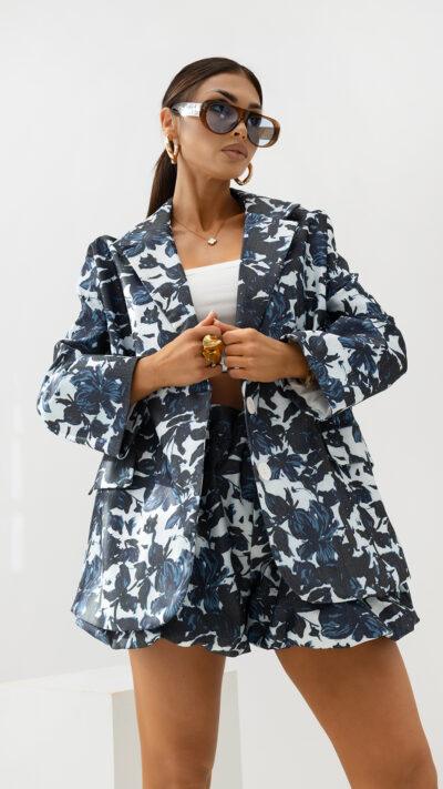 MISS CITY OFFICIAL Damska Marynarka Cornflowers (niebieski)