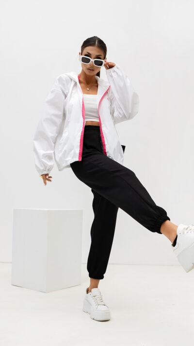 MISS CITY OFFICIAL Damska Kurtka Bomber MCO (biały)