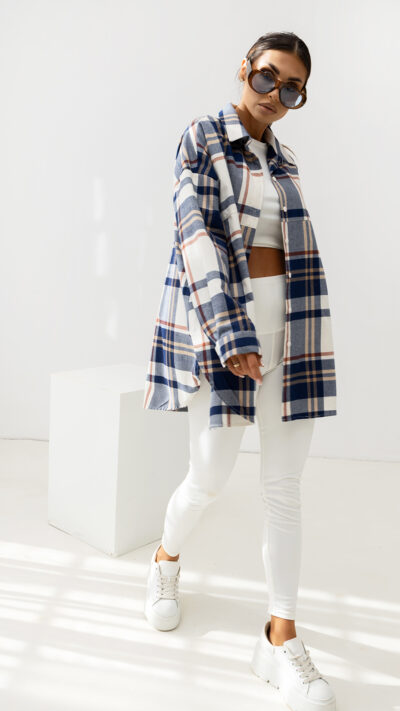 MISS CITY OFFICIAL Damska Koszula Need You More (granatowy)