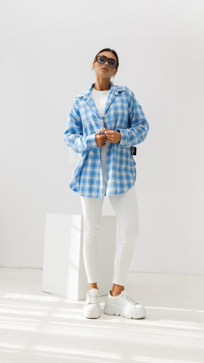 MISS CITY OFFICIAL Damska Koszula Need You More (niebieski)