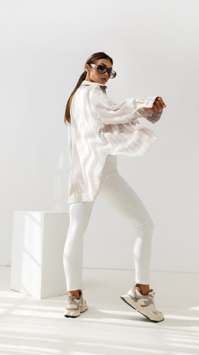 MISS CITY OFFICIAL Damska Koszula Need You More (beżowy)