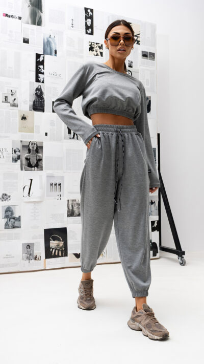 MISS CITY OFFICIAL Damskie Spodnie Let Me Go (szary)