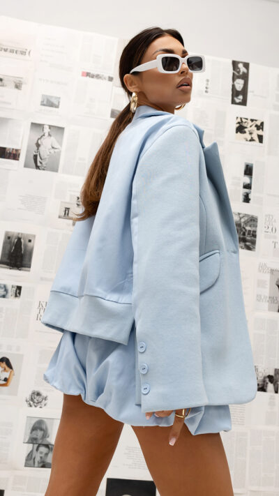 MISS CITY OFFICIAL Damska Marynarka Elegance Breeze (niebieski)