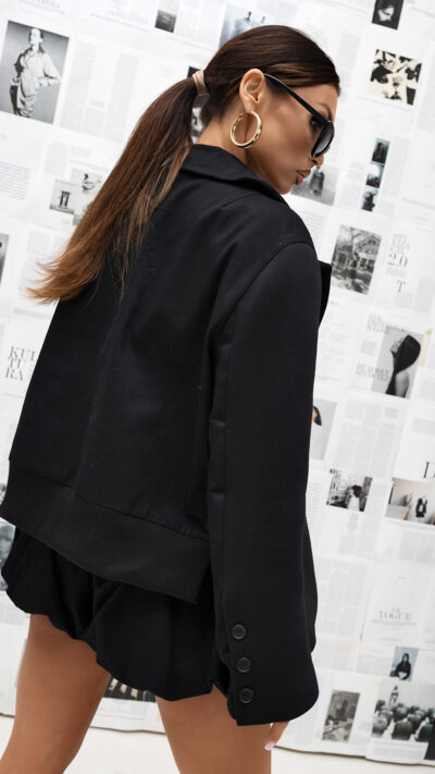 MISS CITY OFFICIAL Damskie Szorty Elegance Breeze (czarny)