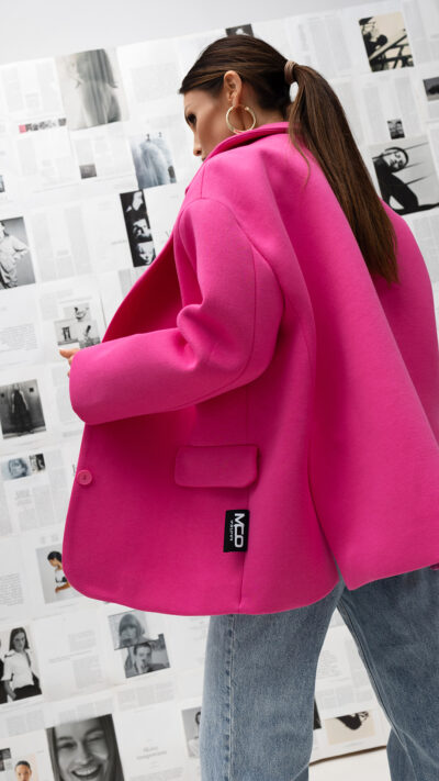 MISS CITY OFFICIAL Damska Marynarka Clean Line (fuksja)