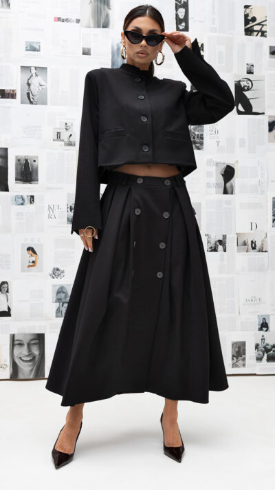 MISS CITY OFFICIAL Damska spódnica Easy Form (czarny)