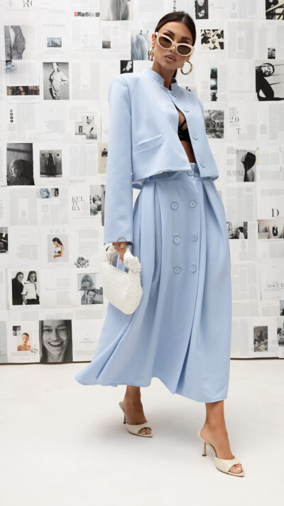 MISS CITY OFFICIAL Damska spódnica Easy Form (niebieski)