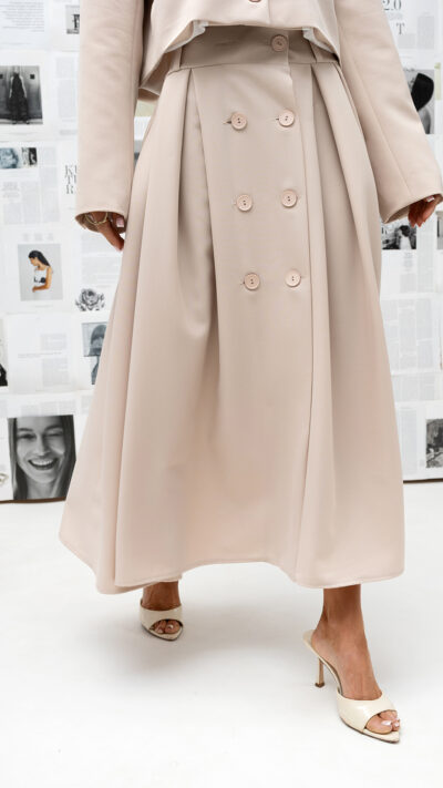 MISS CITY OFFICIAL Damska spódnica Easy Form (jasny beż)