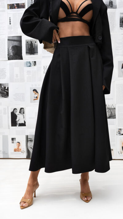 MISS CITY OFFICIAL Damska spódnica Soft Aura (czarny)